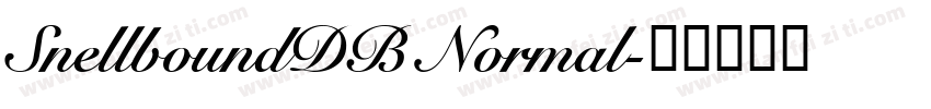 SnellboundDB Normal字体转换
